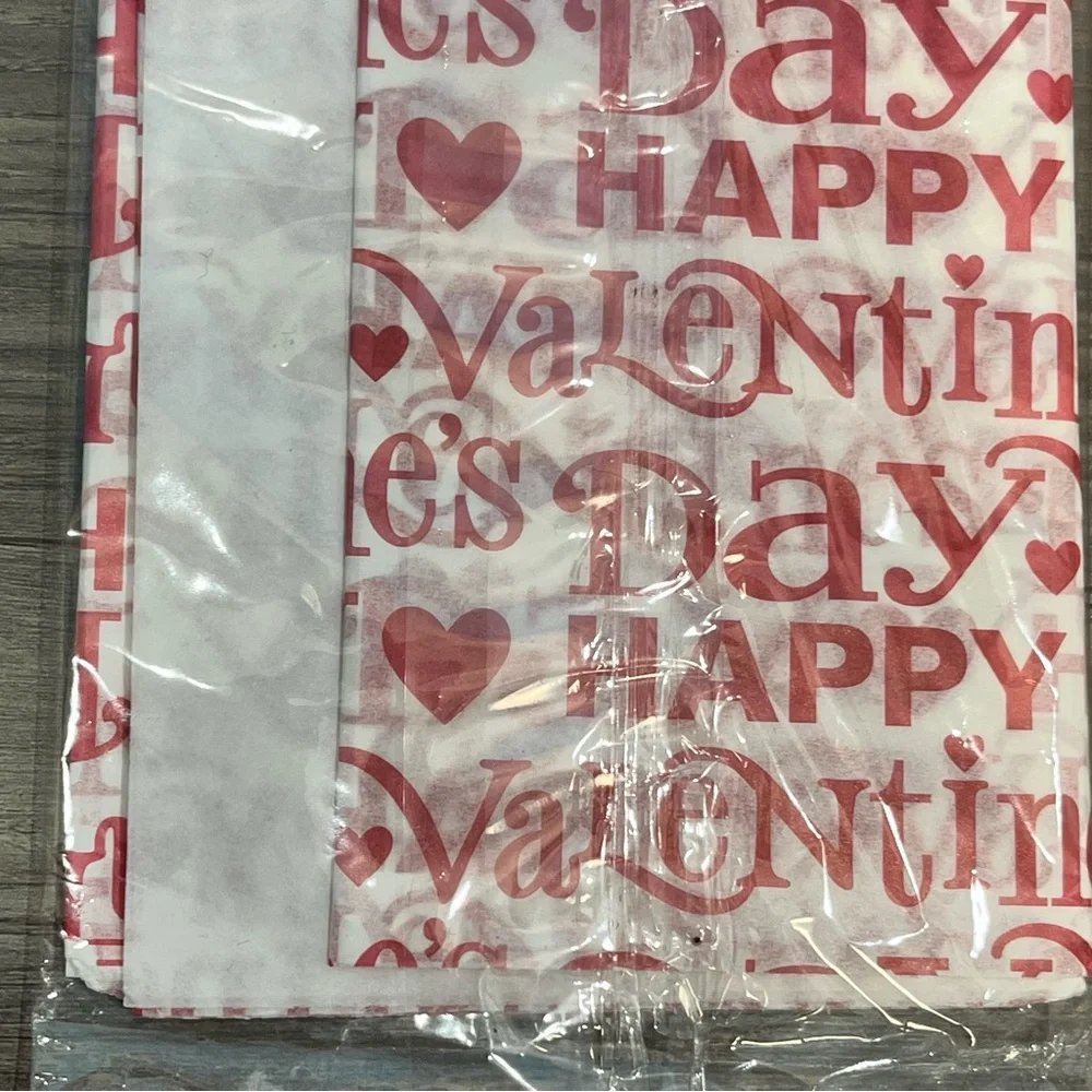 3 Packages Hallmark Happy Valentine's Day Tissue Paper 18 Sheets total
